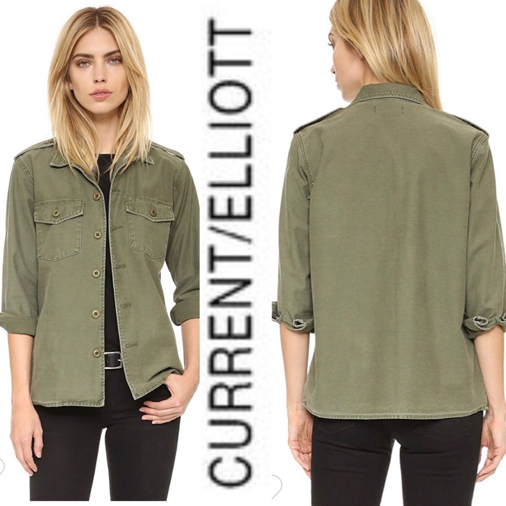 Current/Elliot Equipment Army Jacket Kate Moss